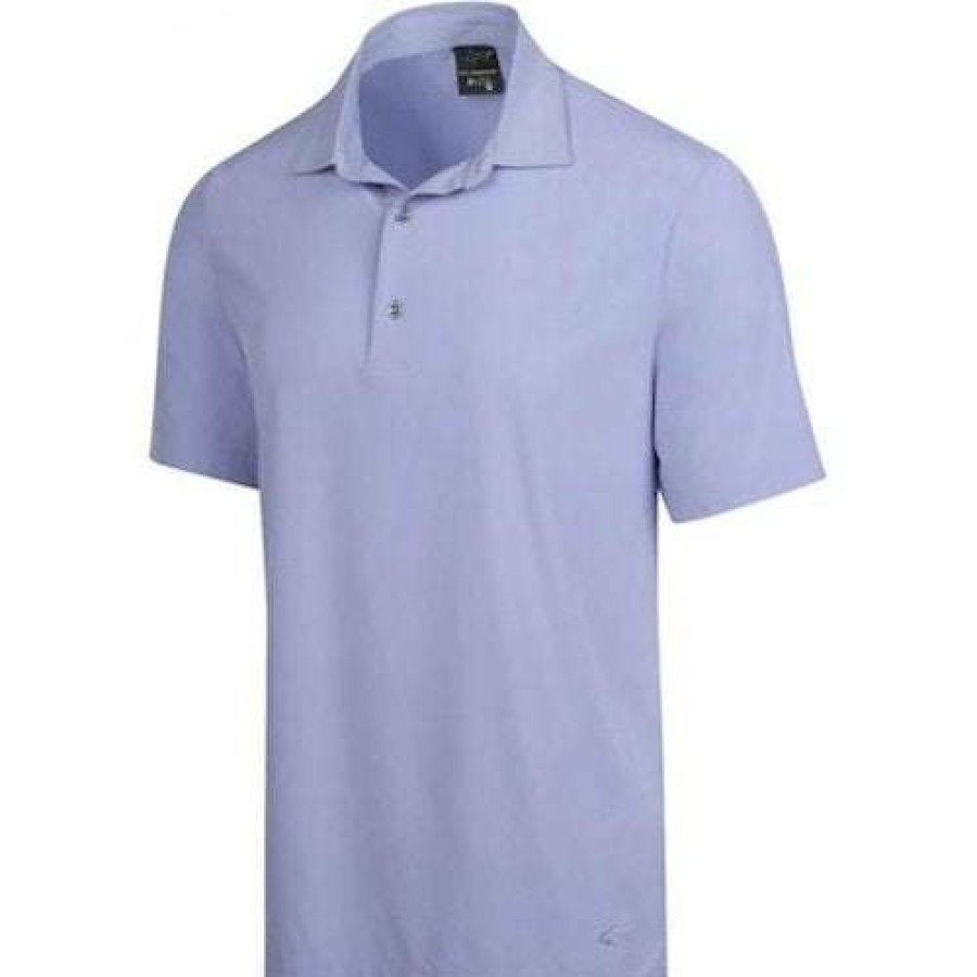 Apparel * | Top Sellers Greg Norman X-Lite 50 Solid Woven Polo