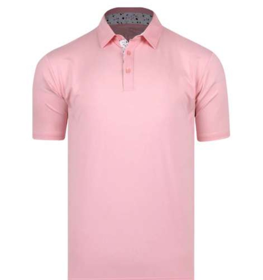 Apparel * | Shop Swannies Kirkwood Polo Flamingo Heather