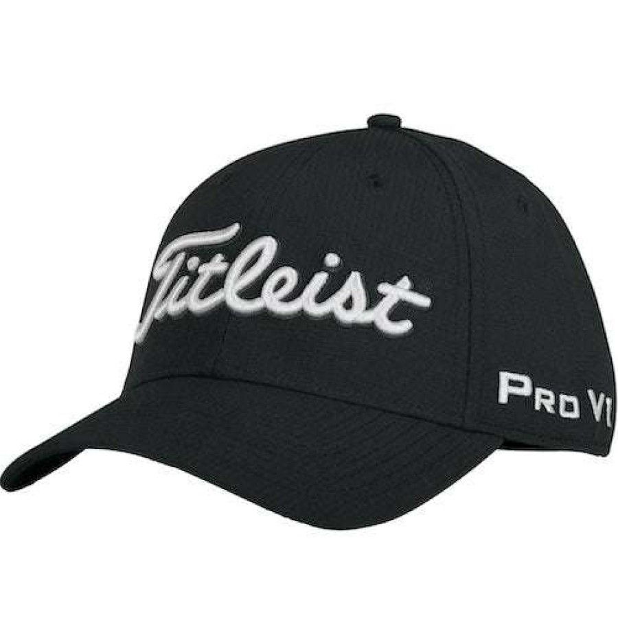 Apparel * | Cheap Online Titleist Tour Elite Legacy Hat Black / White M/L