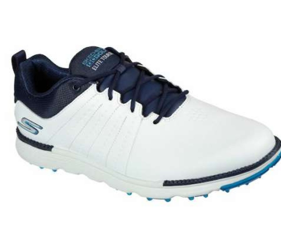 Shoes * | Best Sellers Skechers Go Golf Elite Tour Sl Golf Shoes White/Navy