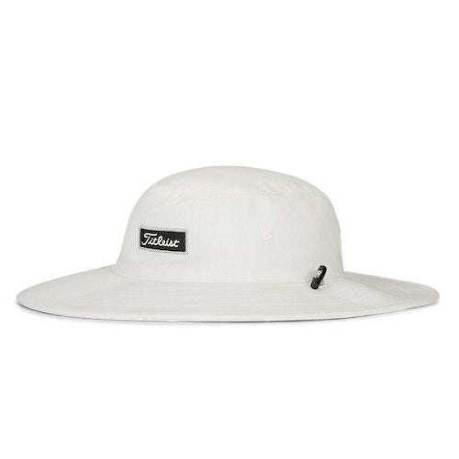 Apparel * | Online Discount Titleist Charleston Aussie Hat Heather White/Black