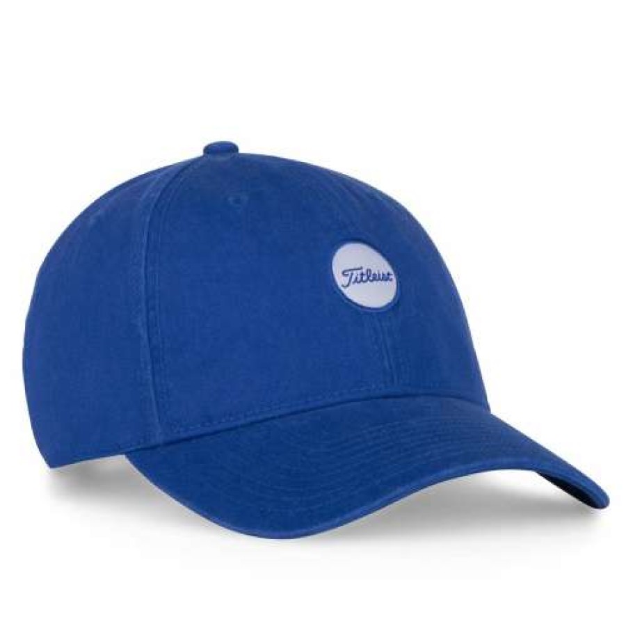 Apparel * | Wholesale Titleist Montauk Garment Wash Hat Royal / White