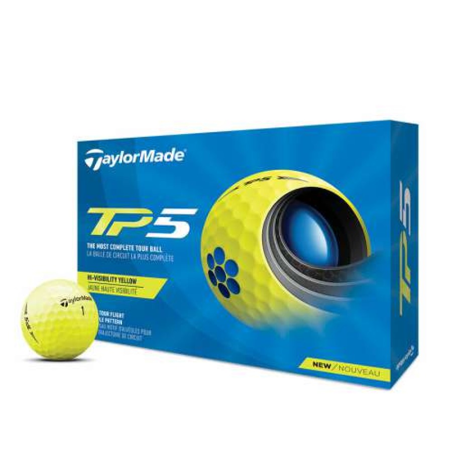 Golf Balls * | Shop Taylormade 2021 Tp5 Golf Balls Yellow