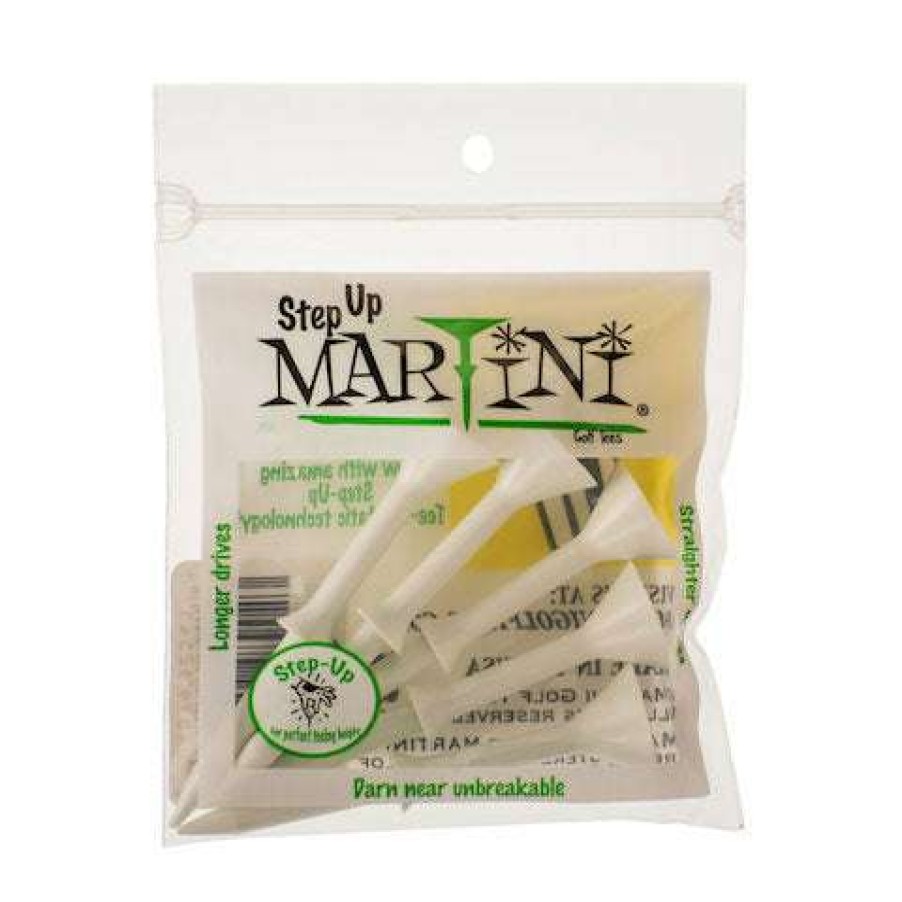 Gear * | Premium Martini Golf Tees 5 Count White Step-Up