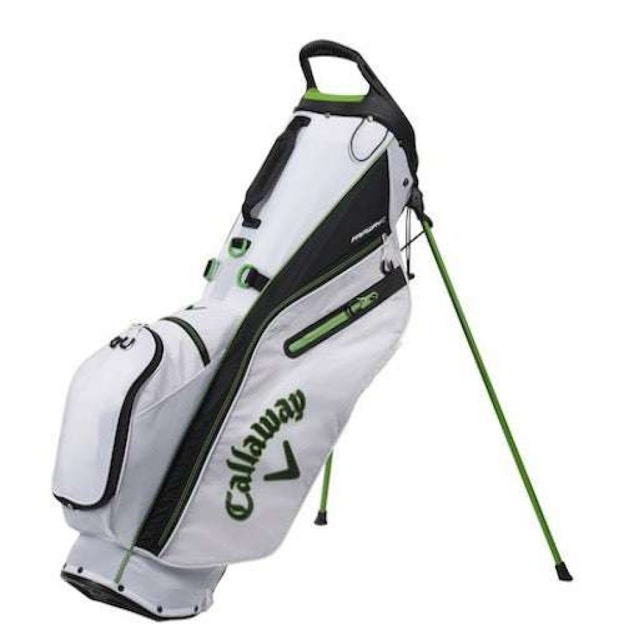 Bags * | New Callaway 2021 Fairway C Stand Bag Double Strap Epic White/Black/Green