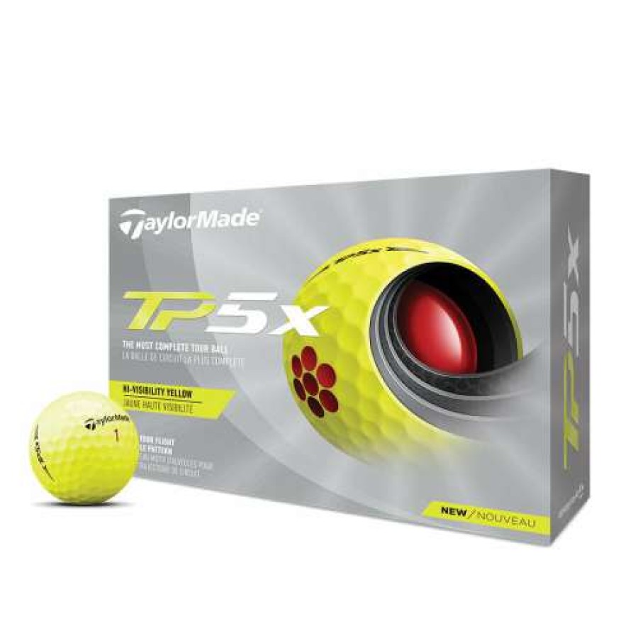 Golf Balls * | Clearance Taylormade 2021 Tp5X Golf Balls Yellow