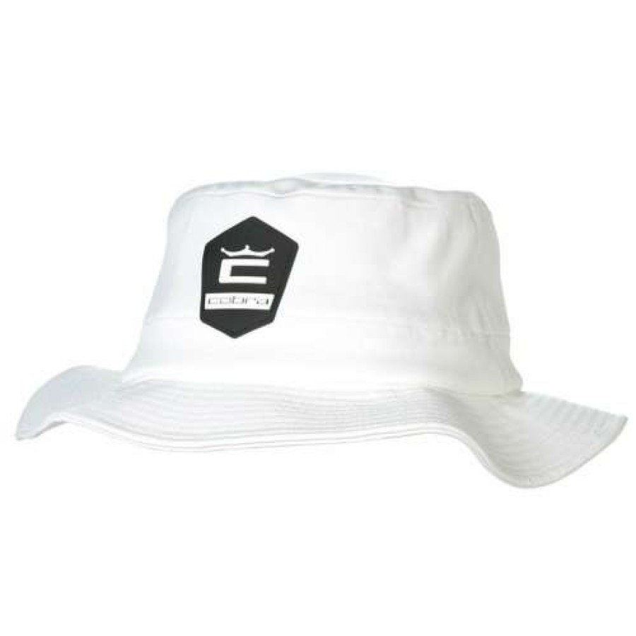 Apparel * | Online Discount Cobra Crown C Sun Bucket Hat White S/M