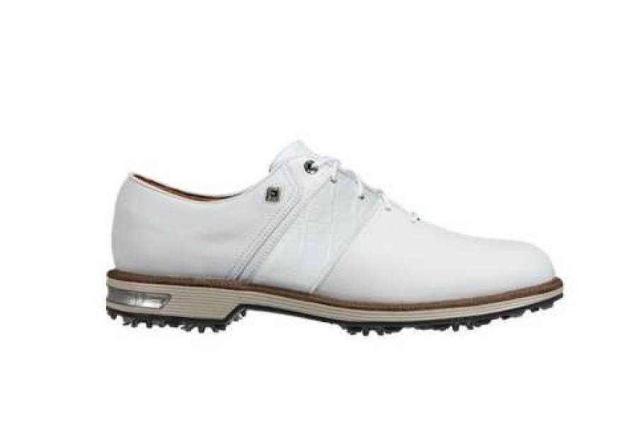 Shoes * | Free Delivery Footjoy Premiere Series Golf Shoes White / White Speed Saddle