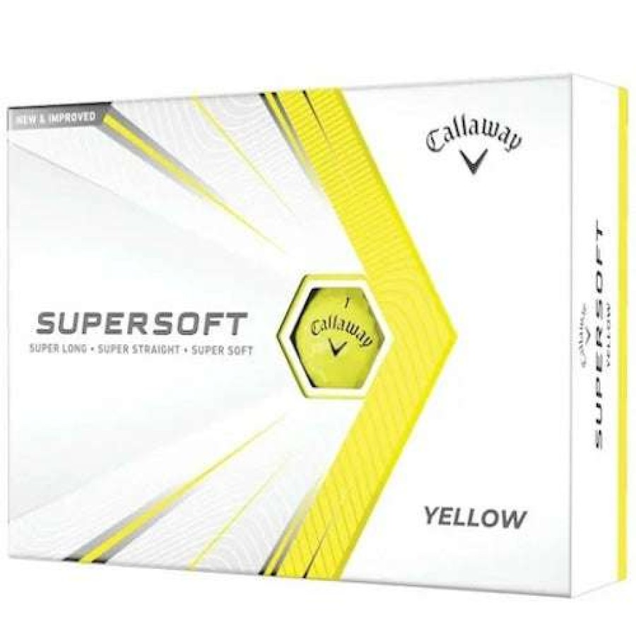 Golf Balls * | New Callaway 2021 Supersoft Golf Balls Yellow