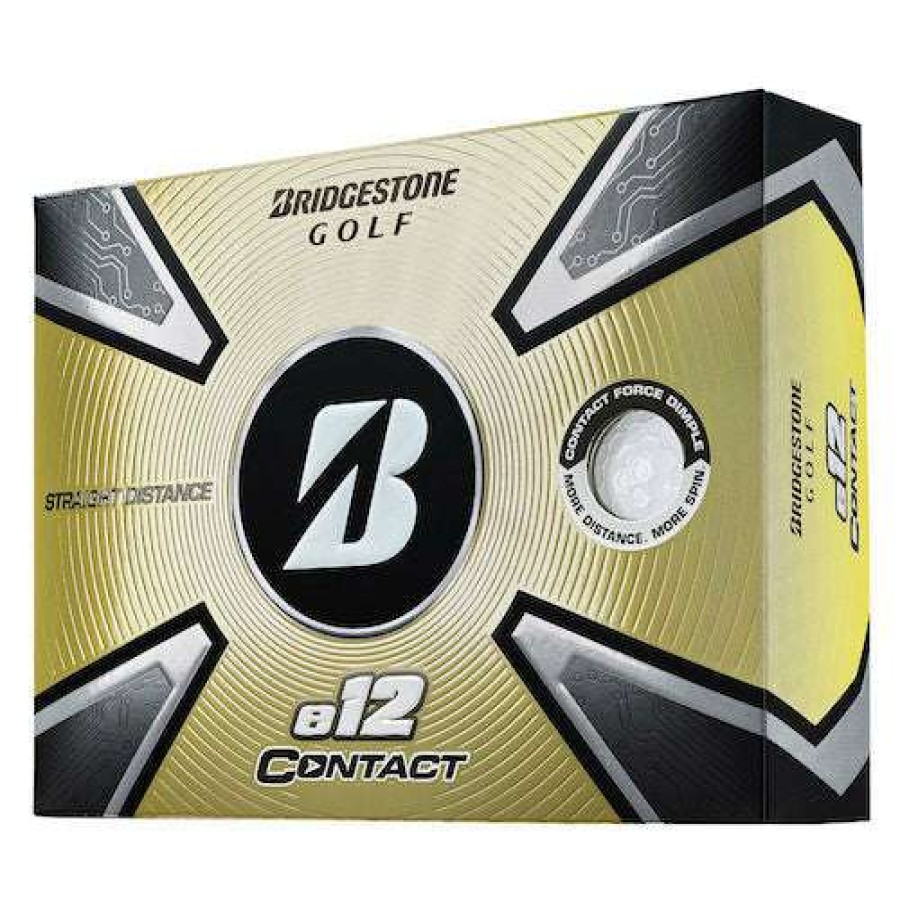 Golf Balls * | Shop Bridgestone E12 Contact Golf Balls Dozen White