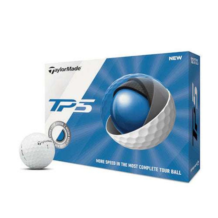 Golf Balls * | Clearance 2019 Taylormade Tp5 Golf Balls White