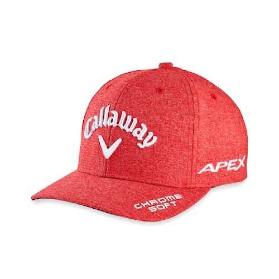 Apparel * | Promotion Callaway 2021 Tour Authentic Performance Pro Hat Red Heather