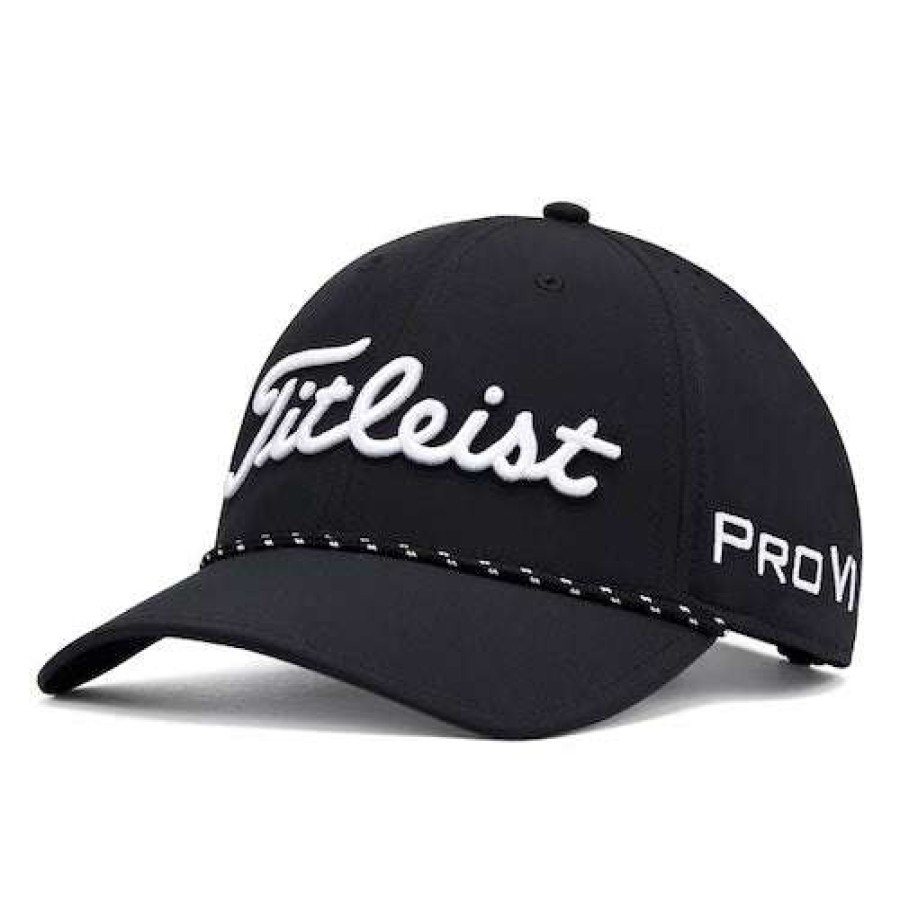 Apparel * | New Titleist Tour Breezer Hat Black/White