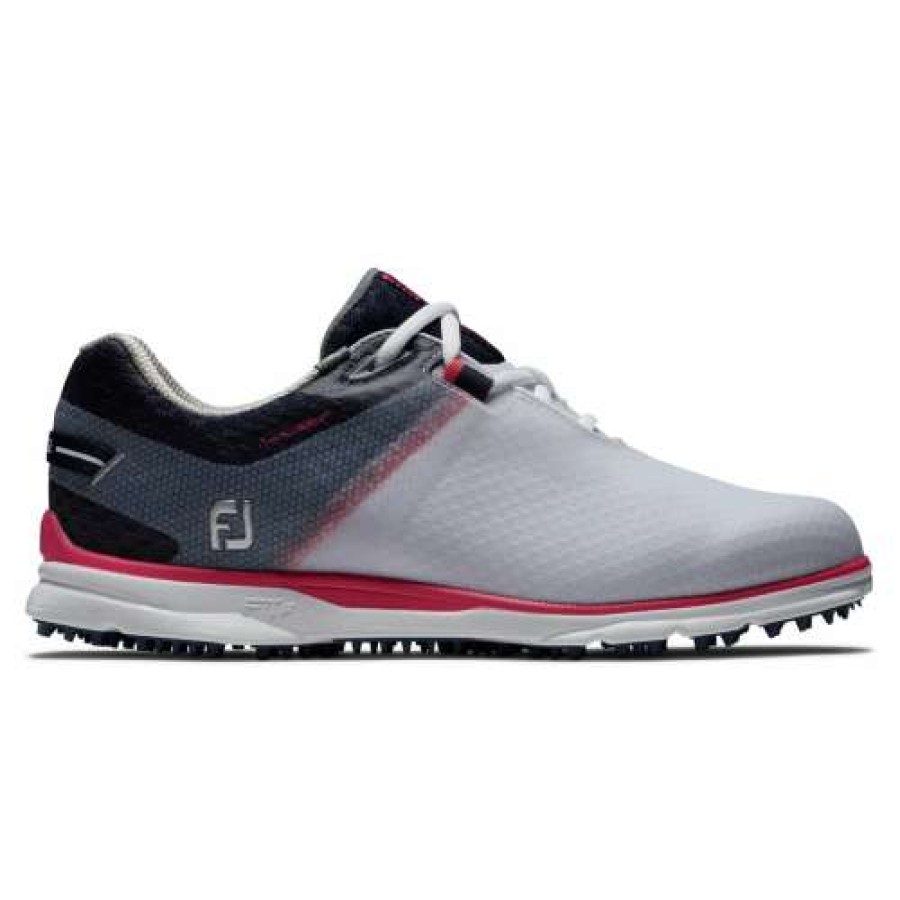 Shoes * | Clearance Footjoy Women'S Pro Sl Sport White/Navy 98147