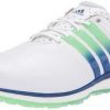 Shoes * | Premium Adidas Tour360 Xtsl 2.0 Spikeless Golf Shoes Cloud White/ Royal Blue/ Glory Mint