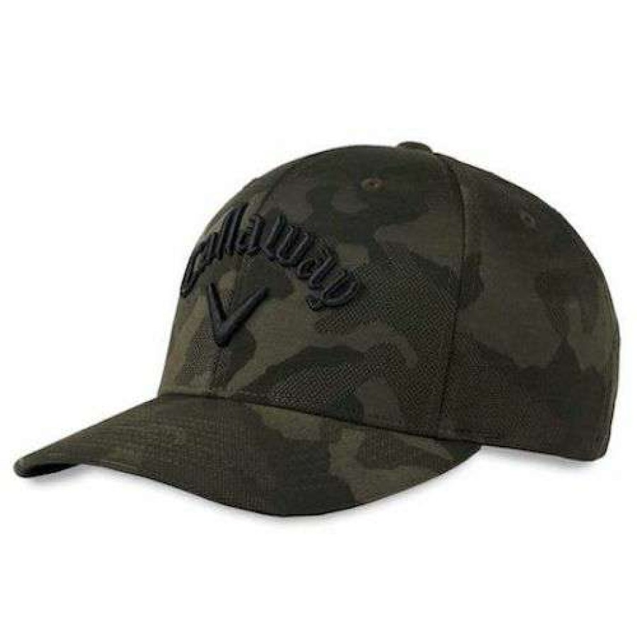 Apparel * | Wholesale Callaway 2021 Camo Snapback Hat Green