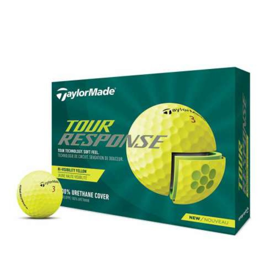 Golf Balls * | Premium Taylormade 2022 Tour Response Golf Balls Yellow