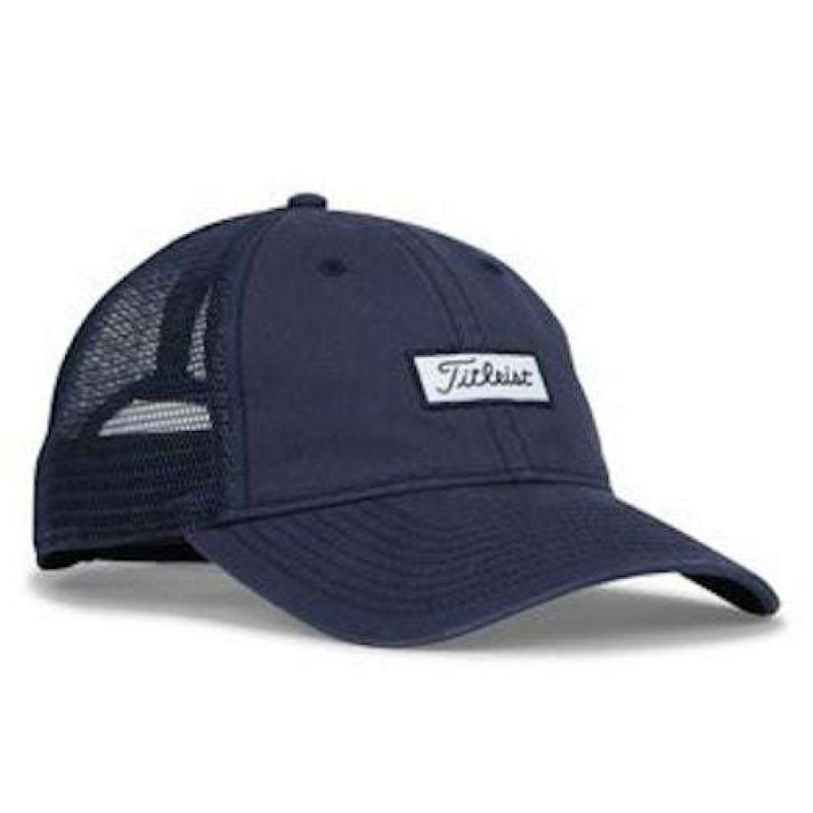 Apparel * | Promotion Titleist Charleston Mesh Hat Navy