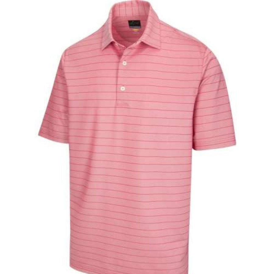 Apparel * | Free Delivery Greg Norman Freedom Micro Stripe Polo