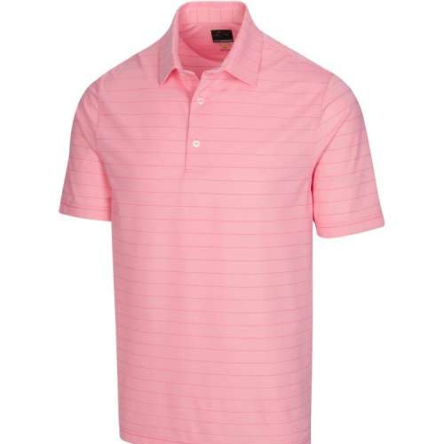 Apparel * | Free Delivery Greg Norman Freedom Micro Stripe Polo