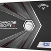 Golf Balls * | Premium Callaway 2020 Chrome Soft X Triple Track Golf Balls White