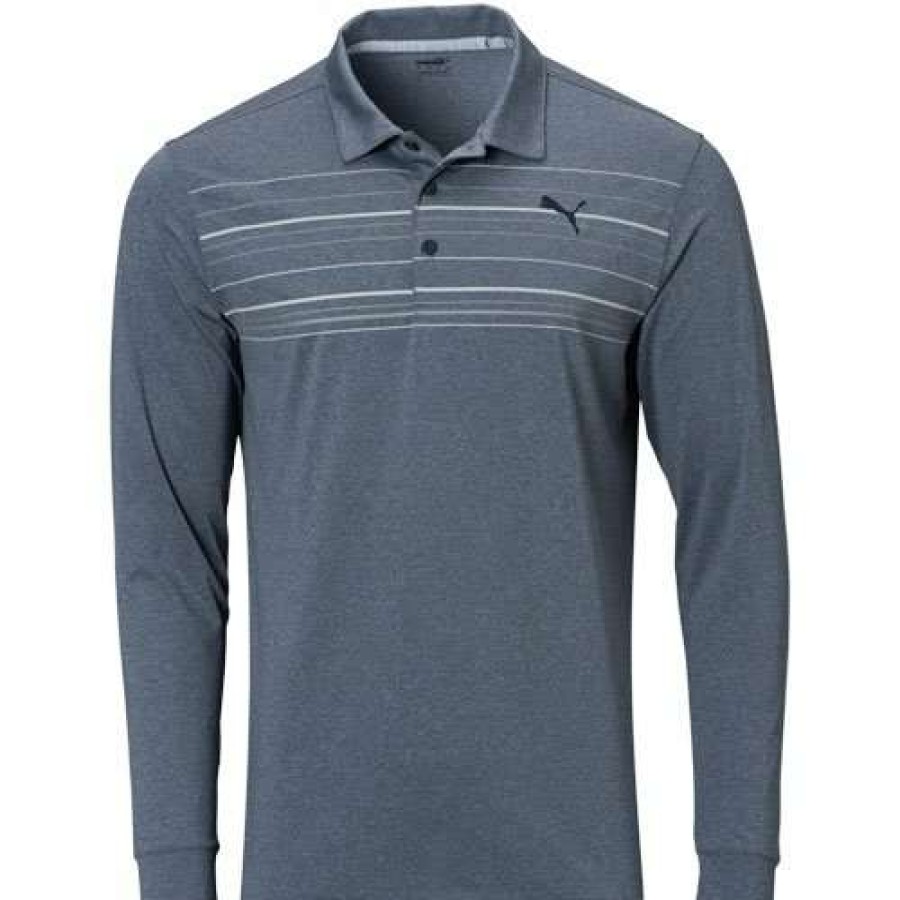 Apparel * | Clearance Puma Mattr Longsleeve Polo