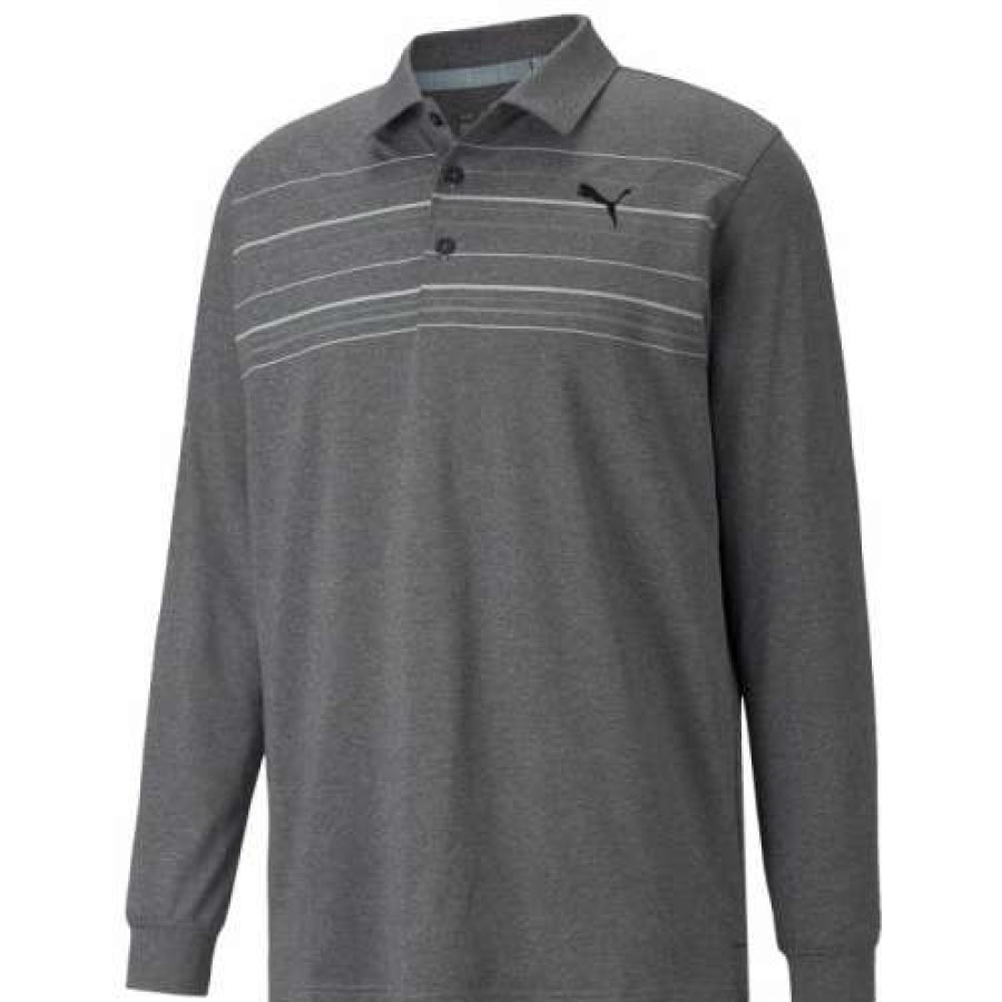 Apparel * | Clearance Puma Mattr Longsleeve Polo