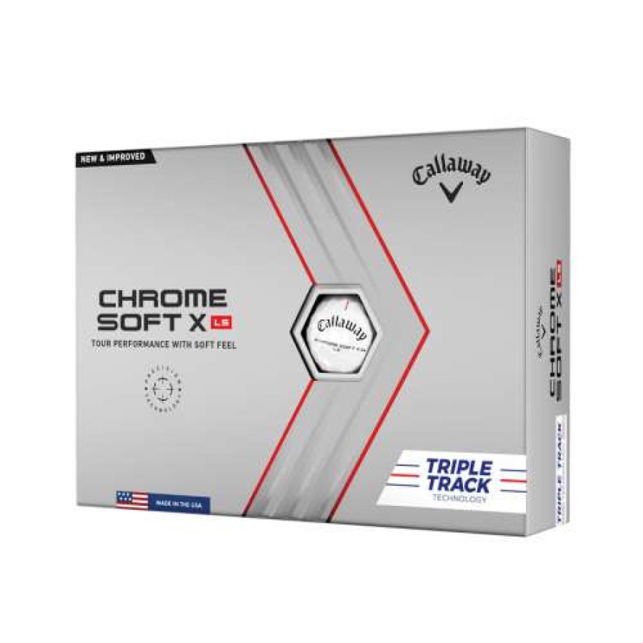 Golf Balls * | Clearance Sale Callaway 2022 Chrome Soft X Ls Triple Track Golf Balls