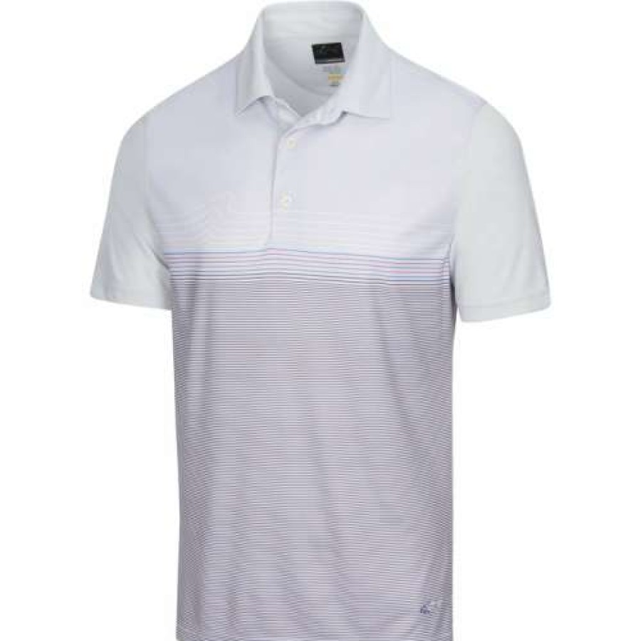 Apparel * | Shop Greg Norman Ml75 Microlux Fin Print Polo