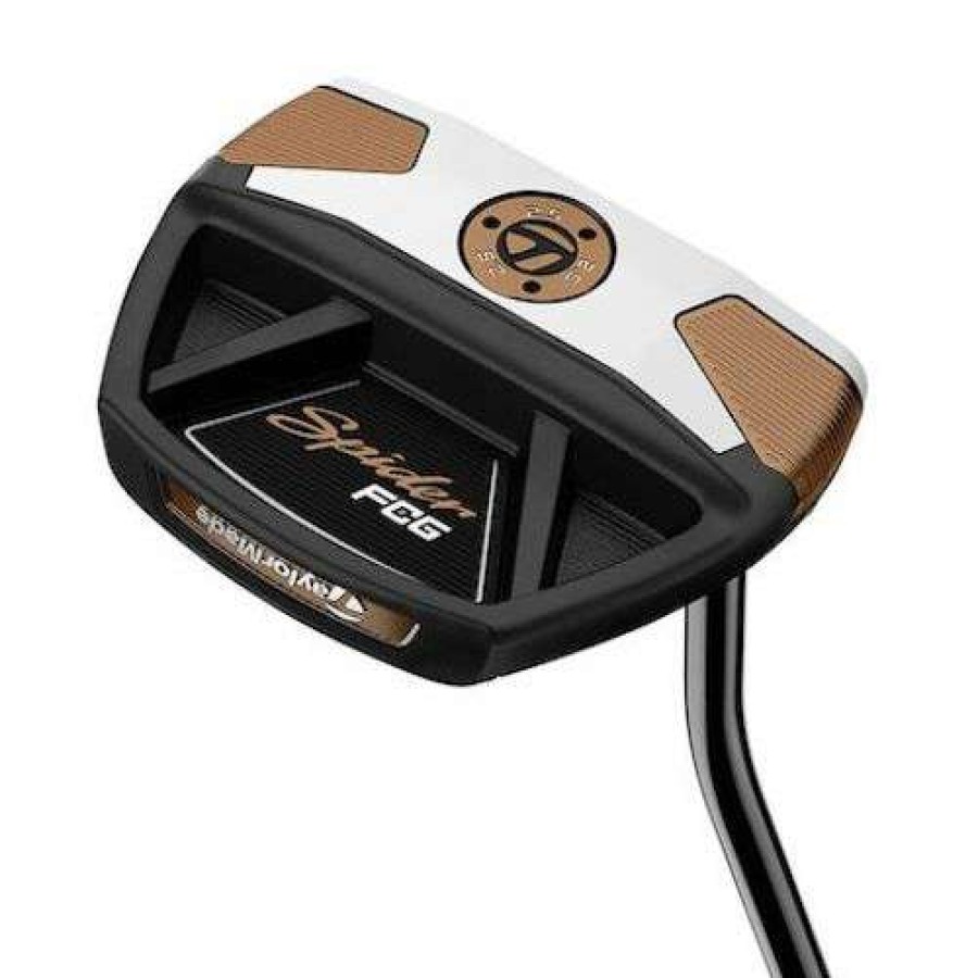 Men'S Clubs * | Premium Taylormade Spider Fcg #7 Single Bend Putter Black/White