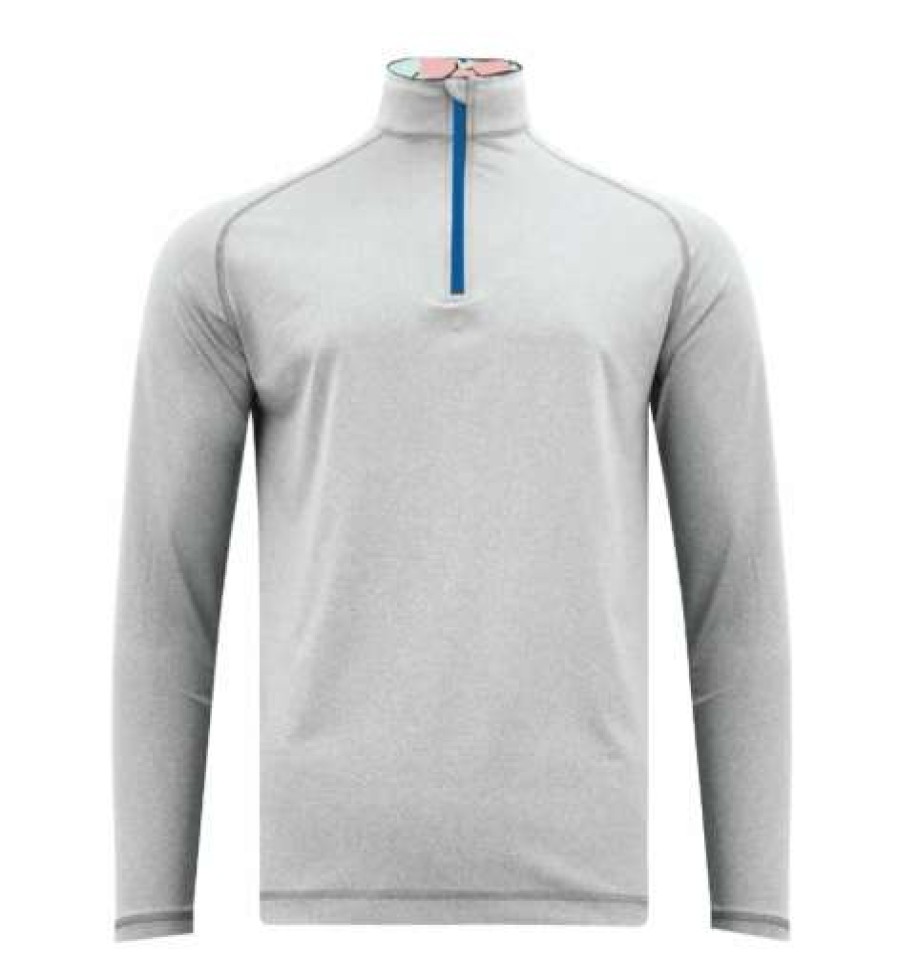 Apparel * | Clearance Swannies Kesling Q-Zip Glacier / Ocean