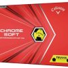 Golf Balls * | Best Sellers Callaway 2020 Chrome Soft Golf Balls Yellow / Black