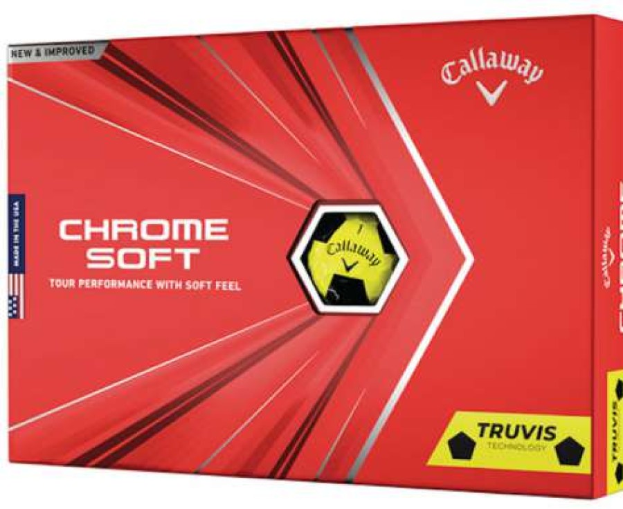 Golf Balls * | Best Sellers Callaway 2020 Chrome Soft Golf Balls Yellow / Black