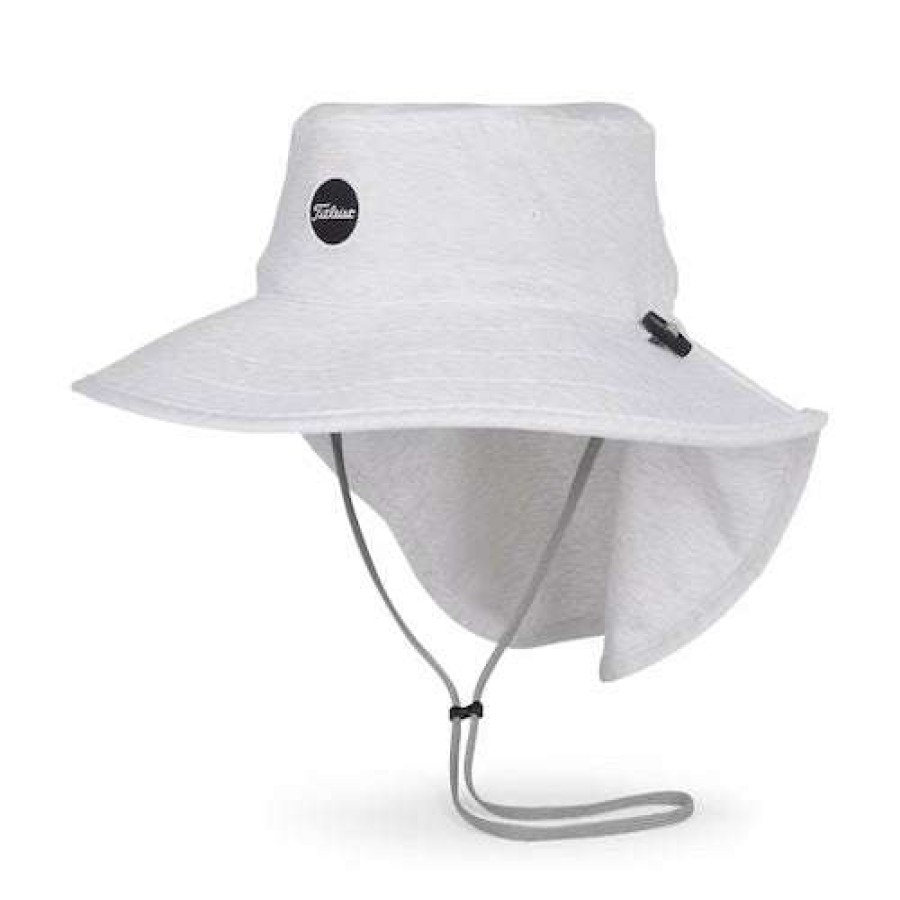 Apparel * | Free Delivery Titleist Stacool Aussie Dropback Hat Heather White