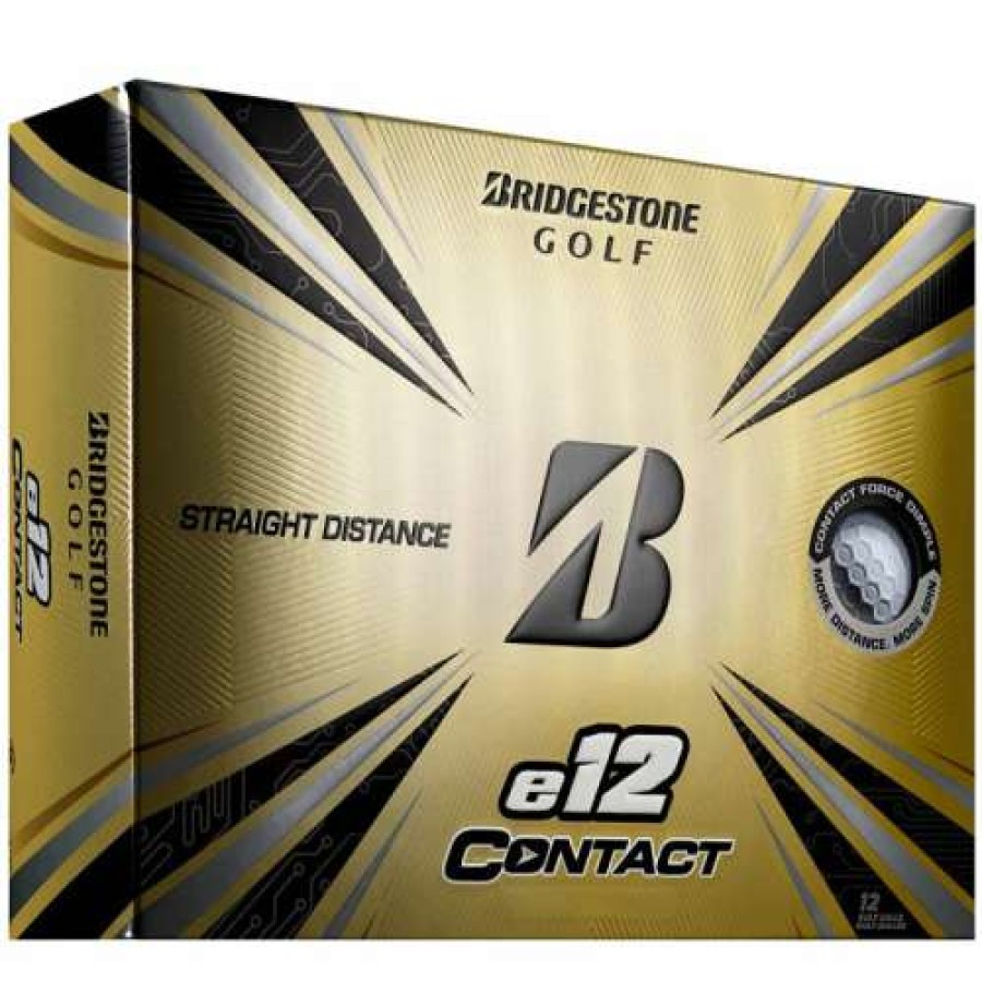 Golf Balls * | Online Discount Bridgestone E12 Contact Golf Balls White