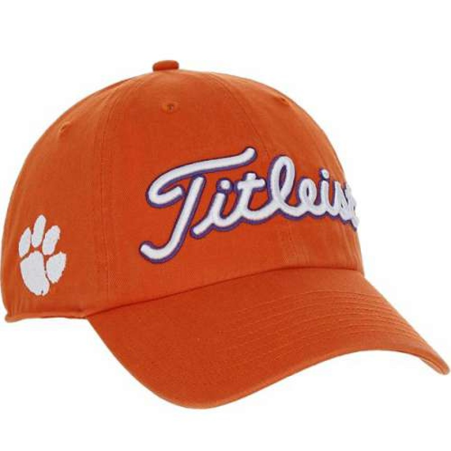 Apparel * | Online Discount Titleist Collegiate Garment Wash Clemson**