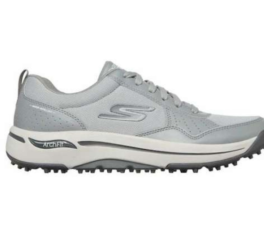 Shoes * | Shop Skechers Go Golf Arch Fit Line Up Golf Shoes Gray