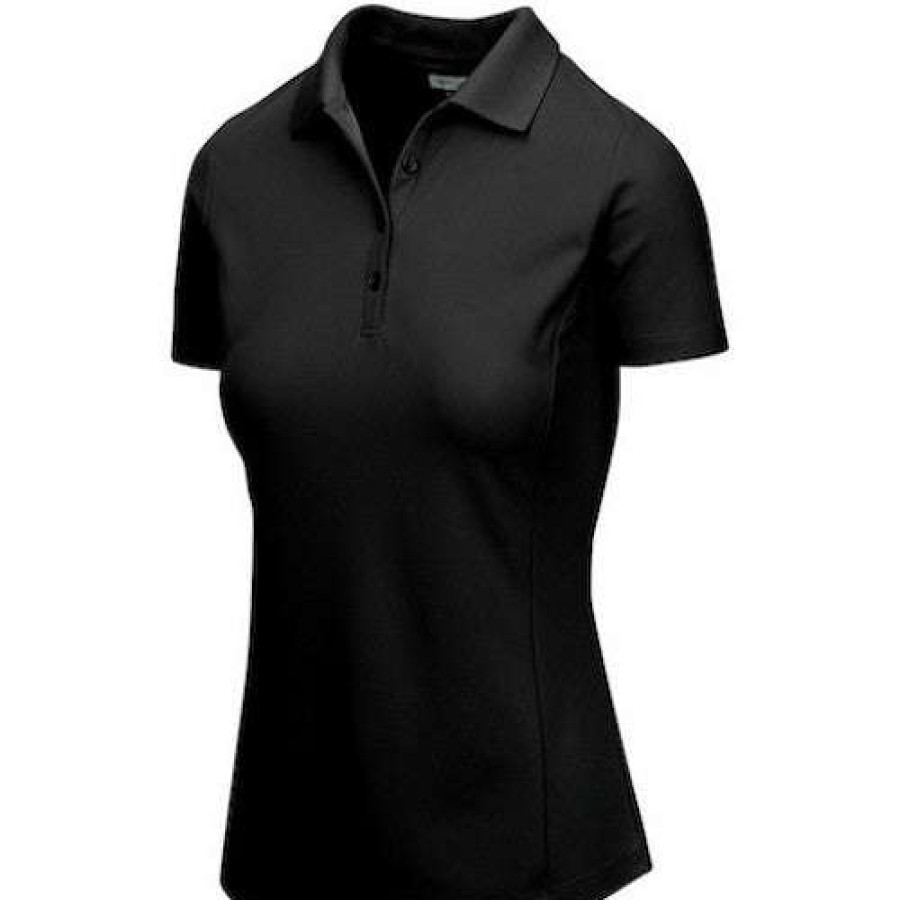 Apparel * | Greg Norman Shop Prtk Mcr Pqe Polo Blk Xl G2S5K447