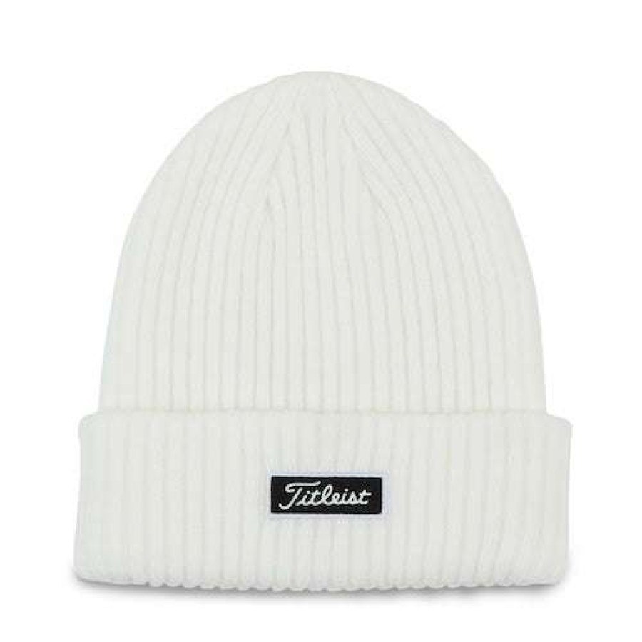 Apparel * | Titleist Flash Sale Charleston Cuff Knit White/Black Th21Wcckn-10